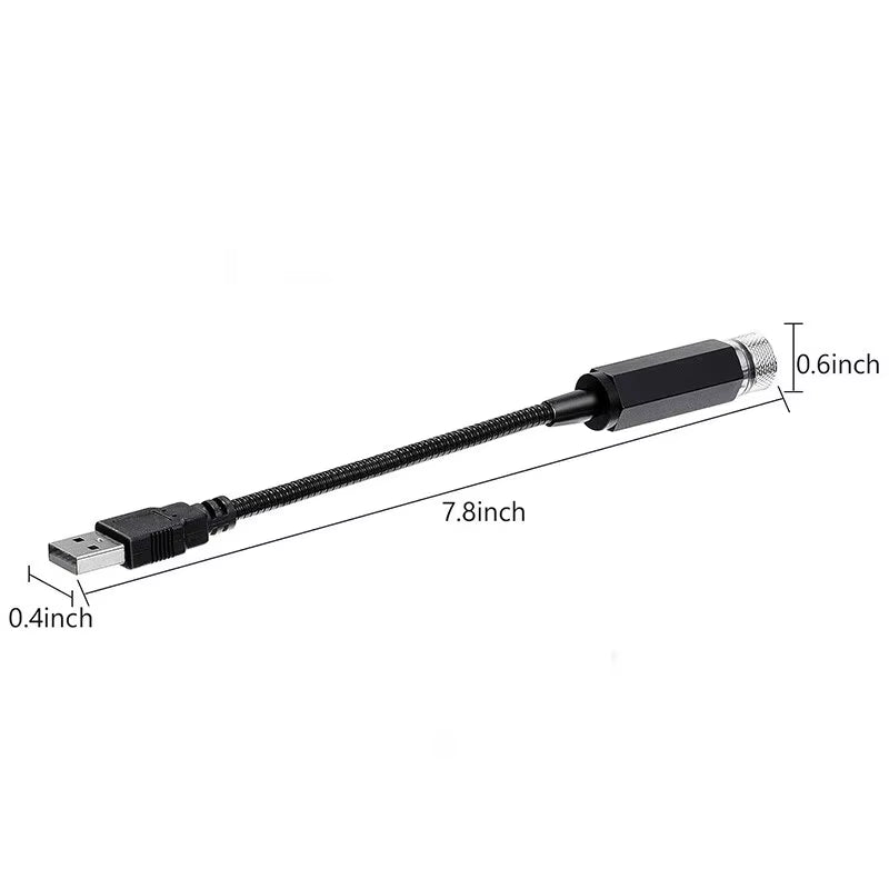 LED Starry Sky Lamp Car Laser Star Roof Light 5V USB Powered Galaxy Star Atmosphere Light Projector Lamp for Room Ceiling Decor